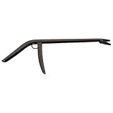 Fischzange aus Edelstahl, mit Wellenschliff für sichere Hakenentfernung, federbelasteter Auslöser, 114 g, Abhakwerkzeug, 28,5 cm, Silber (Bronze)