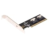 Yssevlon U.2 PCI-E-Adapter, Maximieren Sie Ihr PCIe-Potenzial: PCIe 3.0 4.0 X16 auf 2-Port SFF-8654 8i Riser-Adapterkarte