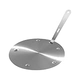yakermur Induktionskonverterplatte, Induktionskochfeld-Adapter für Gusseisen – Edelstahl-Wärmeverteiler-Platte für Zuhause, Wohnung, kleine Räume, Miete, Hauskochen