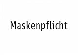 Maskenpflicht – Aluminiumschild A5: 210x148mm – Ohne Grafik, nur Text