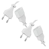 Verlängerungskabel, 0,2 m, Mini-Verlängerungskabel, Stromkabel, Verlängerungskabel, für Euro-Stecker Typ C auf Euro-Stecker, Euro-Stecker auf Euro-Kupplung, 2 Stück