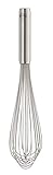 RÖSLE Schlagbesen Classic, hochwertiges Rührgerät mit stabilem Rundgriff, Gastronomie, Edelstahl 18/10, spülmaschinengeeignet, Länge 30 cm, Silberfarben