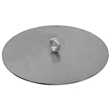 DECOMELODY Herdabdeckung Dicke Feuerstelle Ersatz Deckel mit Griff Feuerdicht und Langlebig für Holzvergaser Einfache Reinigung und Effiziente Verbrennung