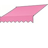 BGBZHMMEE 4 X 3 M Zeltstoffe Sonnenschutz Ersatzstoffe, Sonnenschutz Markisenstoff, Markisenbespannung Canvas, Polyester Markisen Ersatzstoff (ohne Rahmen)(Pink,8x5ft/250x150cm)