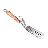 Opatiny Edelstahl 2in1 Grillzange und Pfannenwender mit Flaschenöffner für Weber & Broil King Grills 41cm