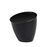 Mepal - Küchenabfalleimer Calypso - Kleiner Mülleimer mit Deckel - Komposteimer Küche - Ideal für die Küchenorganisation - Küchenhelfer & Spülmaschinenfest - 2200 ml - Black