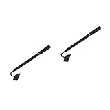 Milisten 2 Stck. Handheld Gartenhacke Manganstahl Hochwertiges Unkrautstecher Werkzeug für Effektives Jäten und Gartenarbeit und Platzsparend