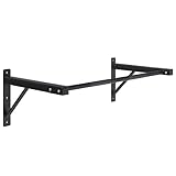 GORILLA SPORTS® Klimmzugstange - Wandmontage, 121x61x40 cm, bis 150 kg, Gerändelte Griffe, aus Stahl - Fitness Turnstange, Reckstange, Wandbefestigung Fitnessgeräte, Pull Up Bar für Zuhause, Training