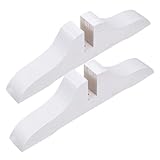 Happyyami 2 Stück Holzfuß für Raumteiler Paravent Faltbare und Stabile Trennwand Basis aus Vintage Design rutschfest Geeignet für Wohn und Büroräume