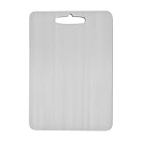 Titan-Schneidebrett, antihaftbeschichtet, Schneidebrett aus Titan in Lebensmittelqualität, Mehrzweck-Schneidebrett und Serviertablett, Lebensmittelqualität, Tranchierbrett für Fleisch, und die