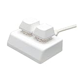 Hermosiey 2 Tasten Makro-Programmiertastatur RGB-Mini-Tastatur Gaming Drawing Rot Switch Custom Keyboard OSU Gaming Keypad, White