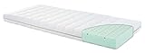 Träumeland Kinder-und Jugendmatratze WOLKENTRAUM, 90 x 200 x 15 cm, Gute Belüftung und sehr guter Liegekomfort, Grün
