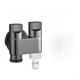 Roboter-Mopp-Reiniger, kompatibles Dual-Control-Wassereinlass-Winkelventil, 2-Wege-Splitter, mit auslaufsicherem Gewindeanschluss (A)