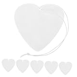 PRETYZOOM 1Satz Herz Lufterfrischerblätter für Sublimation Leere DIY Filzblätter mit Elastischen Bändern für Kreative Projekte und Gestaltung von Raumduft
