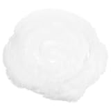 Gogogmee Kunstfellband Weiß Breit Vorgeschnittener Pelzstreifen für DIY Chinesische Kleidung Dekoration Flauschiges Zierband für Hanfu Umhang Ärmel und Weihnachtskostüme Vielseitiges