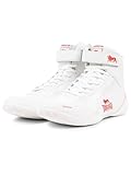 Lonsdale Unisex RUFFORD Boxschuhe, Weiß Rot, 43 EU