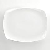 Ovale Servierplatte 37 cm weiß Venus