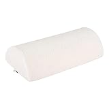 Pikolin Home - Mittelfestes, viskoelastisches Kissen für die Beine in ergonomischer Halbmondform, anpassungsfähig und atmungsaktiv, 20 x 40 cm