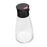 USMCPQVXN Aufbewahrungsflasche für Küchenutensilien, Gewürzflasche, Küchenzubehör, Öltopf, Schwarz, 13 x 6,5 cm