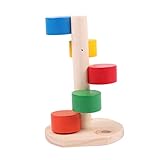 FONDOTIN Hamster Kletterleiter aus Holz für Hamster Mäuse und Kleine Nager Langlebig und Sicher und Einfache und Geruchsresistent Natürliche
