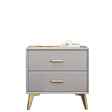 Nachttisch aus Holz, moderner Nachttisch mit Aufbewahrungsschrank, schlichtes Design für Schlafzimmer, kompakte und funktionale Möbel