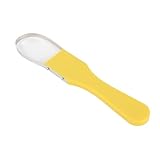 XUMIUZIY Handschleife Unkraut, Vielseitig Praktische Kompakte UV -resistente Kunststoffgriffe Eisenschleife Handbuch Unkrautarbeit für Gartenarbeit (Yellow)