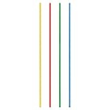 VEPATIM 50 Trinkhalme aus Papier extra lang bunt Ø8mm 50cm