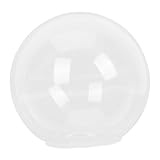 SHINEOFI Runder Glass Lamp Shade Transparent Einfacher Stil Lampenschirm für Pendelleuchte Deckenlampe Wohnzimmer Schlafzimmer Dekorationszubehör