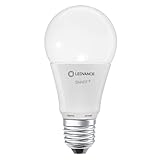 LEDVANCE Smarte LED-Lampe mit WiFi Technologie, Sockel E27, Dimmbar, Warmweiß (2700 K), ersetzt Glühlampen mit 100 W, SMART+ WiFi Classic Dimmable, 1er-Pack
