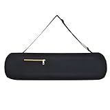 RYRYR Yogamatten-Pilates-Tasche, atmungsaktiv, 80 cm, Fitness-Aufbewahrung, multifunktionale Oxford-Tasche, große Kapazität, leicht, faltbar, for Outdoor-Camping, 1 Stück(Black)