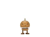 Hoptimist Bumble aus Holz, Wackelfigur, Skandinavische Deko für Wohnzimmer, Schreibtisch, Büro, Flur, Badezimmer, Tolles Geschenk, 4,5 x 5,8 x 7,6 cm, Small, Oak