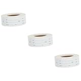 Cabilock 3 Rollen Etiketten zur Aufbewahrung von Lebensmitteln Konservenetiketten für Speisekammern Konservenbezeichnungen Aufkleber für Lebensmitteletiketten Lebensmittelbehälteretiketten