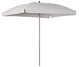 Dehner Sonnenschirm Keros, 266 x 255 x 170 cm, Stahl/Polyester, grau