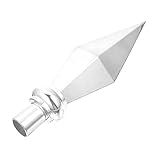 Milisten Aluminiumlegierung Fahnenmast Topper Dekorativer Fahnenkopf für Standard Innen oder Paradestangen und Verleiht Ihrem Einen Frischen Look