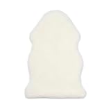 Nordic Sheep Baby Lammfell 80x60 cm | Lammfelle für Kinderwagen mit Temperaturregulierendes | Lammfell Baby eignet Sich für einen Hochstuhl oder als Spielteppich | Farbe: Weiß