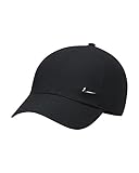 Nike, Dri-Fit Club, Hut Mit Visier, Schwarz/Metallisches Silber, M/L, Unisex Erwachsener