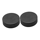 Sosoport 1 Satz Hockey-trainingszubehör Praktisches Eishockey Hockeybälle Kleines Eishockey Ball Sport Drinnen Leicht Mini-Hockey Airhockey Hallenhockey Hockeyversorgung Schwarz Pu 2 Stück