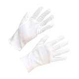 Amosfun 12Paare Baumwollhandschuhe Schutzhandschuhe Für Schmuck Handling Staubfrei Langlebig Für Outdoor Aktivitäten Als Handprotektor Für Empfindliche