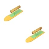 VILLCASE 2 Stück Schaber Abstrichmesser Gipskelle Griffschaber Fliesenreiniger Dichtungsschaber Spaltschaber Maurer Bauwerkzeug Dichtungsschaber Orangefarbener Schwamm