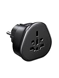 UGREEN Universal EU Steckdosenadapter, Travel Adapter Worldwide auf EU Steckdosen, Kompatibel mit Deutschland, Korea, Thailand, Frankreich, Russland, 2300W Hochleistung und Sicher (Type F)