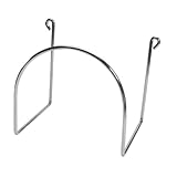 CANEUS Schlauchhalter aus chromiertem Stahl für die Aufbewahrung von Zentralstaubsauger Schlauch, Staubsaugerschlauch, sonstige Schläuche etc... ist dieser Schlauchhaken als Halterung bestens geeignet