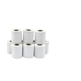 FQkBEX 10Roll White Blank reguläres Druckpapier 57x30mm 57x35mm 57x40mm 57x50mm kompatibel mit ERC-09 Ribbon-Drucker Kompatibel mit Foto-Bild-Quittungs-Memo-Notizen(57-50mm(core 18-24))