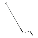 Kurbelstange für Markisen | Stahl | verzinkt | Griffhülse Kunststoff schwarz | Kugelhaken | Länge 1000 mm - 1800 mm (1600 mm)