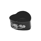 SOLUSTRE Herzförmiges Carbon Stahl Backblech Antihaftbeschichtet Hohe Temperaturbeständigkeit Langlebiges Kuchenblech für DIY Backen Geeignet für Haushalt und Profis