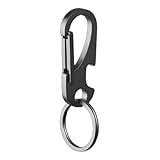 Karabiner-Schlüsselringhalter – Schnellverschluss-Schlüsselhalter mit Clip – tragbarer Auto-Schlüsselhalter Kletterclip für Vater, Großvater, Freund