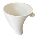 JISADER Trichter für Standmixer, Angenehmer Griff, Leicht zu Reinigen, für Eier, Flüssigkeiten Und Mehr, Geschenk für Bäcker, Trichterteile, Weiß