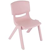 Bieco Kinderstuhl Kleinkind rosa - stapelbar & kippsicher - Schreibtischstuhl Kinder Stuhl Kleinkind - Gartenstuhl Kinder Stuhl Garten Kinderstuhl Garten Outdoor Kindergartenstuhl Kinderstuhl Plastik