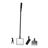 VICASKY Aquarium Reinigungsset Fischbecken Bürsten mit Wechselbaren Köpfen Langlebiger Griff Pflanzengabel und Geeignet für Aquarien Einfach zu Montieren Hartnäckigem Schmutz