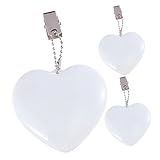 Cabilock 3 Stck Herzförmiges LED Handtaschenlicht mit Touch Sensor Kompakte Sichere PC Material Purse Lights Automatischer Sensor für Damenhandtaschen Rucksäcke und Geschenkideen
