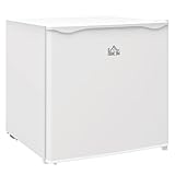 HOMCOM Mini-Gefrierschrank 35 L Gefrierbox elektrisch freistehend 45 W Mini Gefriertruhe Minikühlschrank 41dB -14 bis -24℃ 5-stufige Temperaturregelung 47 x 44,2 x 48,8 cm Weiß